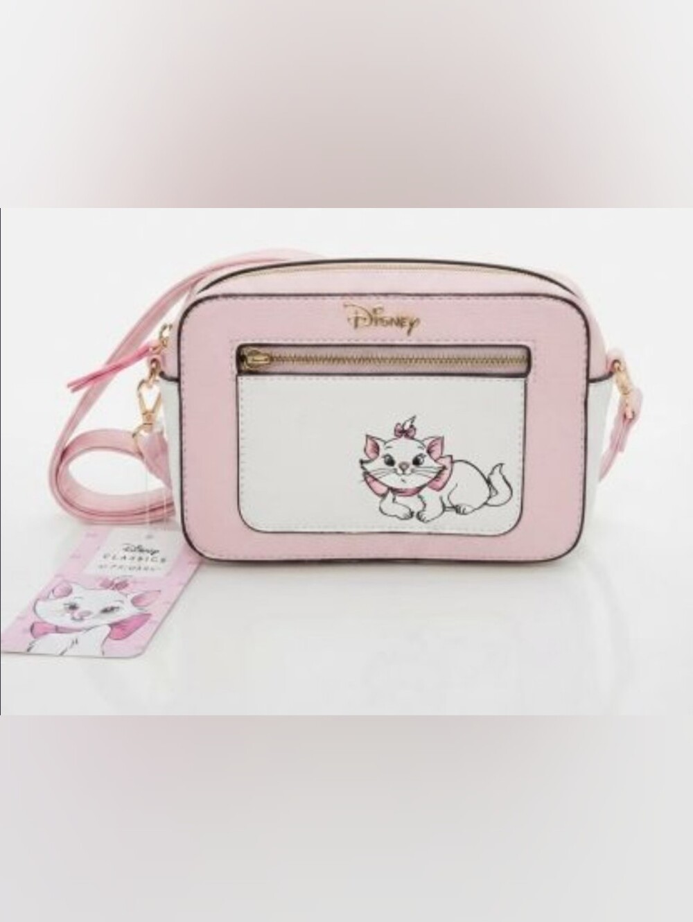 Primark Disney Aristocats Marie Pink and White Crossbody Bag ✨Small Callout✨